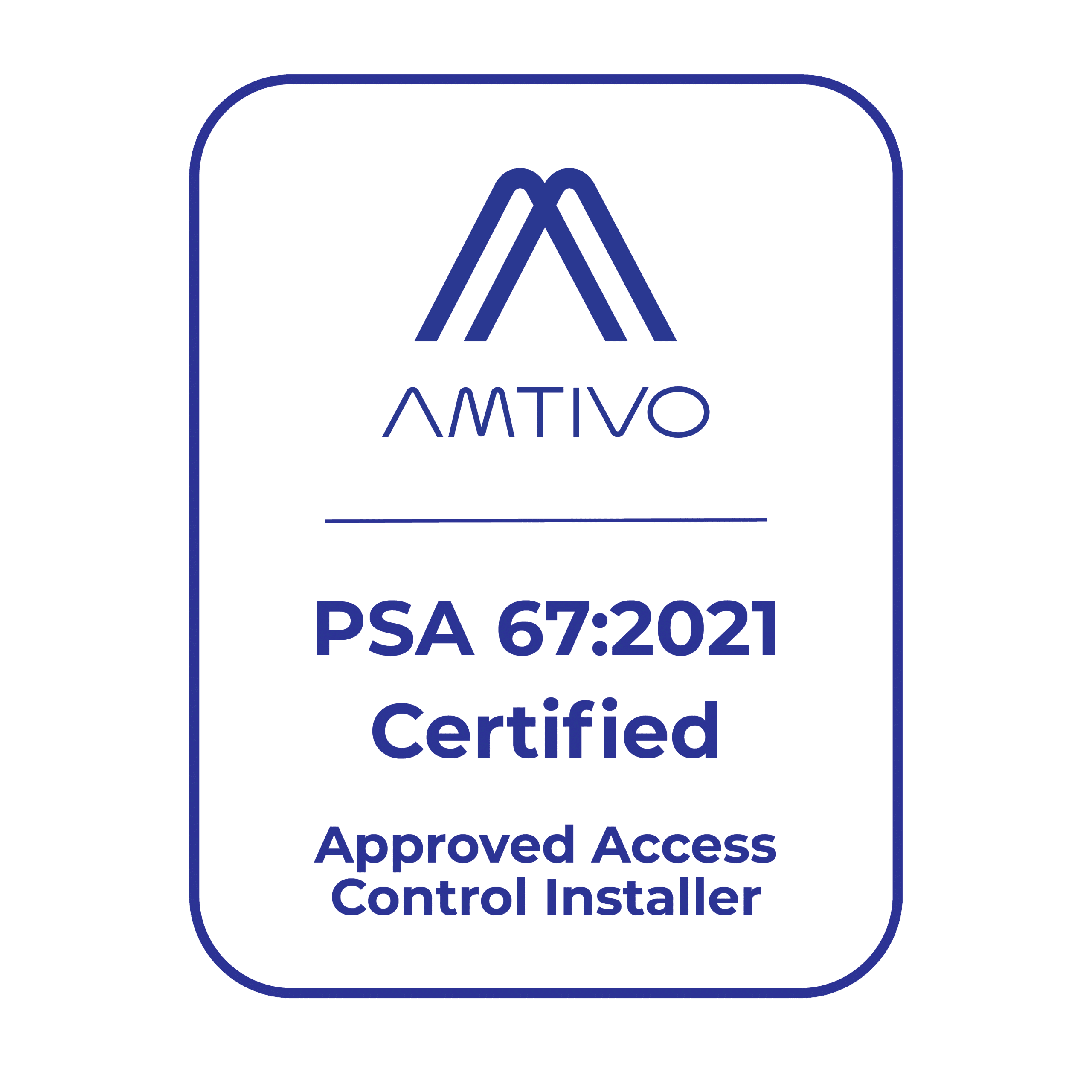 Approved Access Controller Installer - PSA 67:2021 Certificate