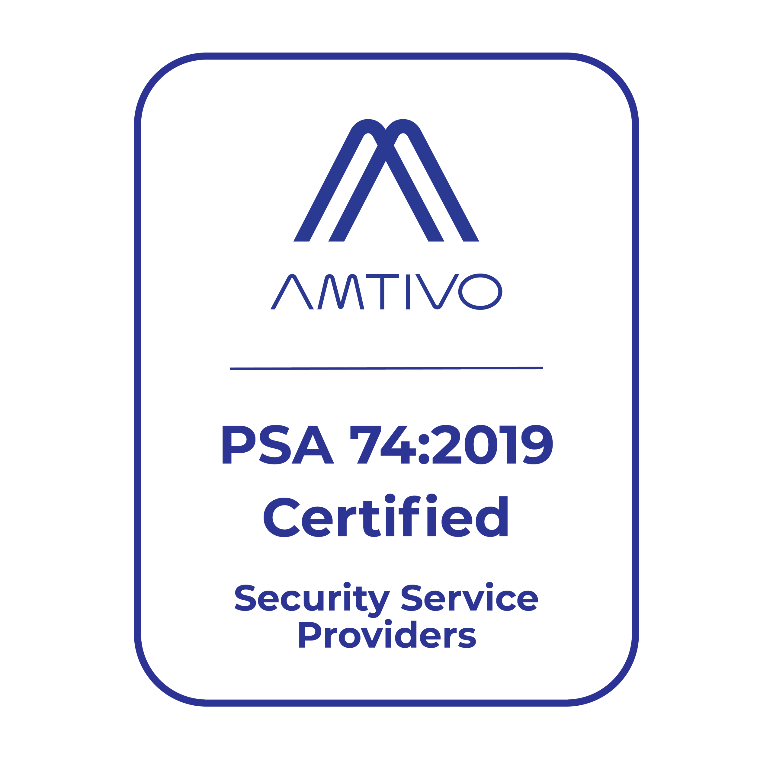 Security Service Provider - PSA 74:2019 Certificate