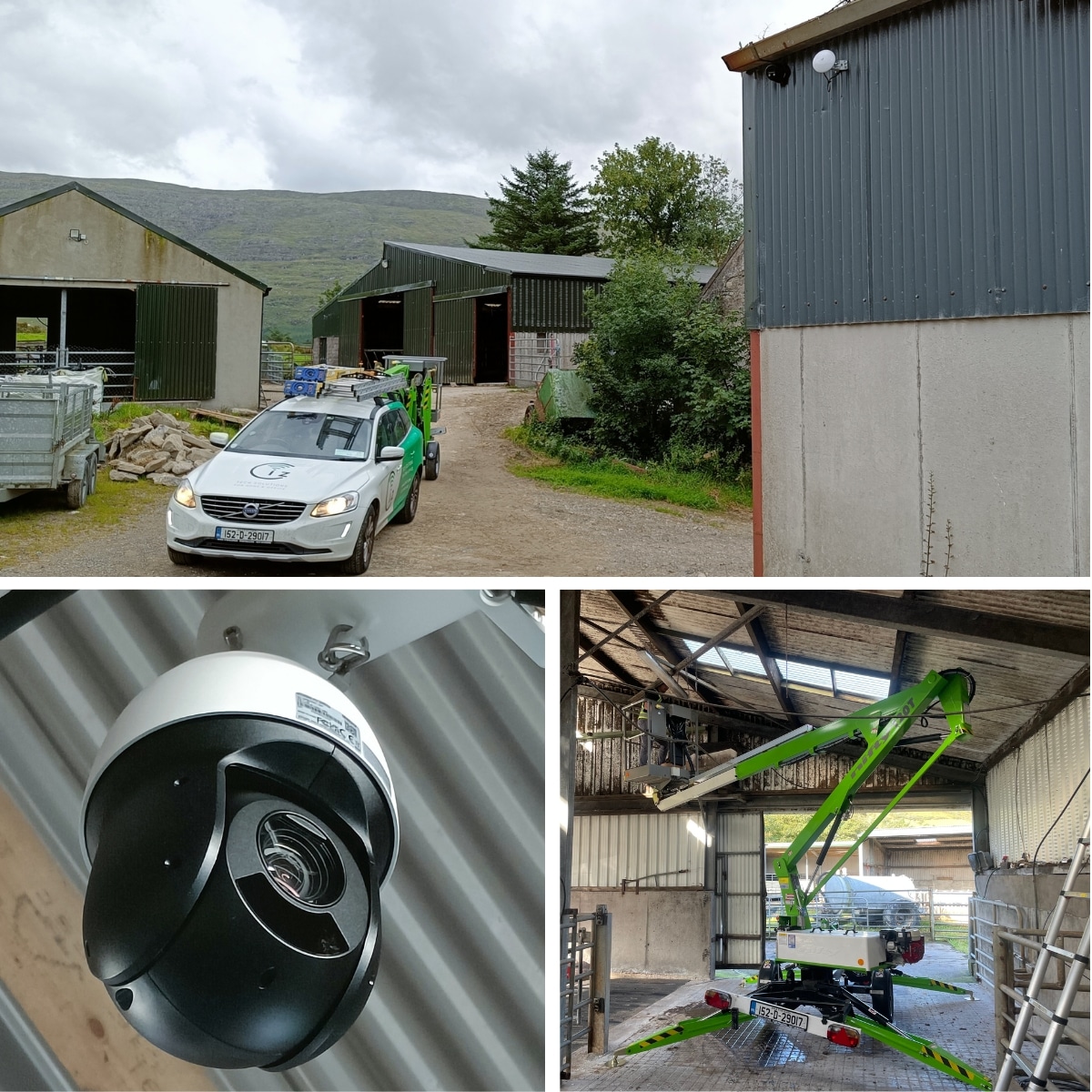 CCTV installation by Ciz ICT on a farm in Ireland